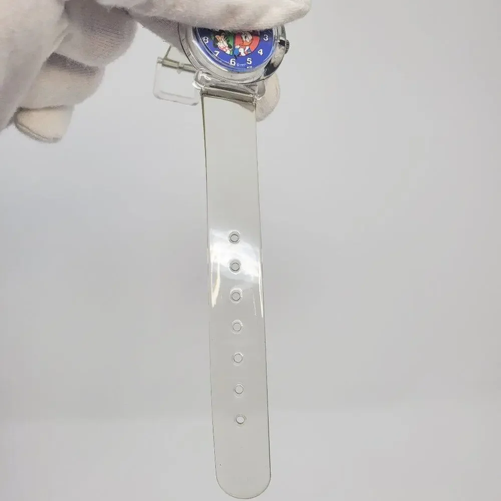 Disney Y2K Mickey Minnie Goofy Donald Analog Watch Clear